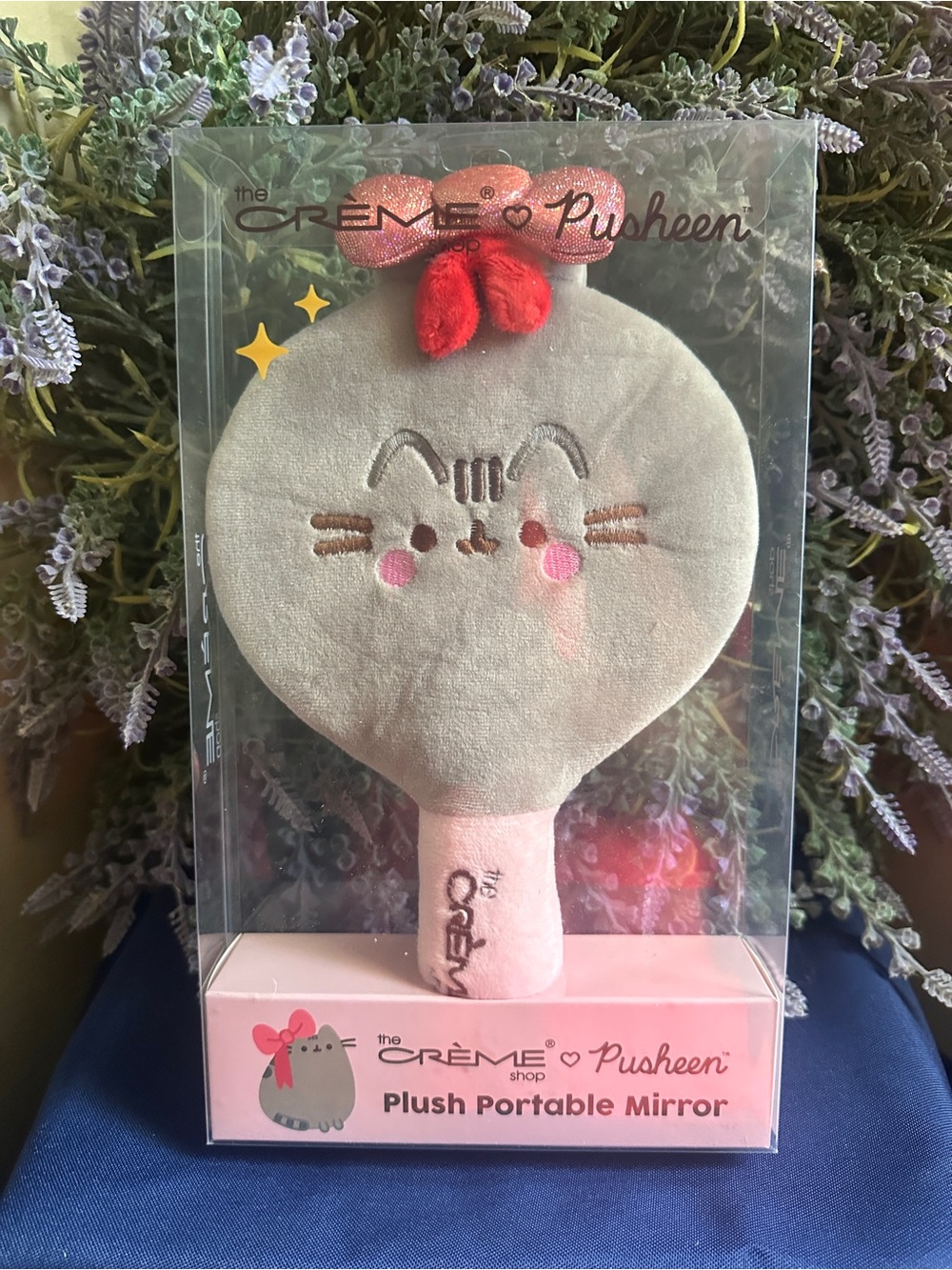 Pusheen Plush Portable Mirror - The Creme Shop.